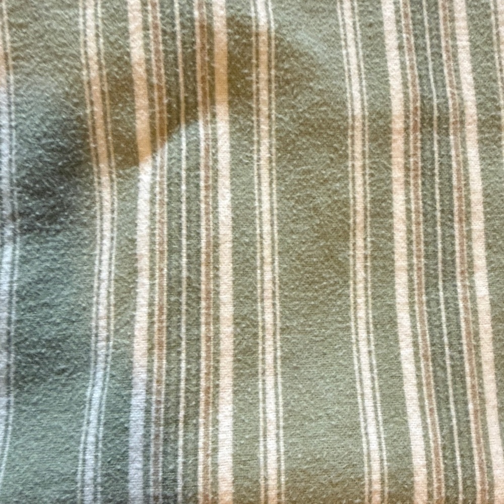 Bundle of TWIN Striped Sage Green Bedding Set - Classic Home - Picture 2 of 4